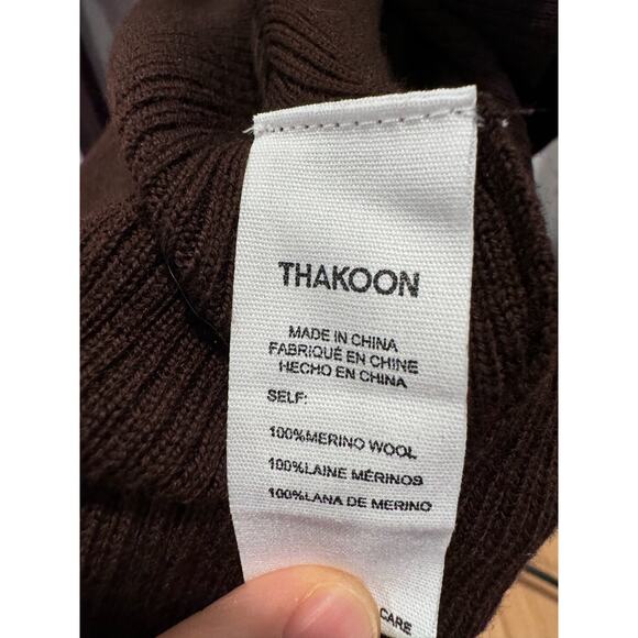 NWT Thakoon Merino Wool turtle neck  size xs relaxed fit - Picture 7 of 7